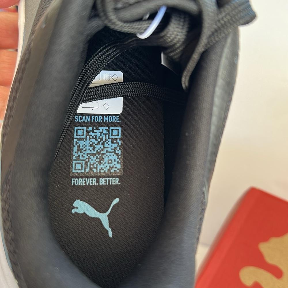 PUMA Men’s Running Sneakers Black and Blue - Picture 10 of 16